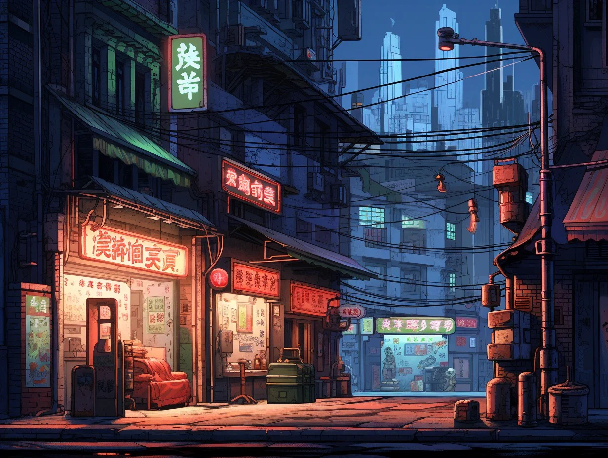 Nestled in a dimly lit alley, the unassuming restaurant buzzes with its grungy façade serving as a perfect front for the covert meeting with one of Sterling's top quantum scientists.
