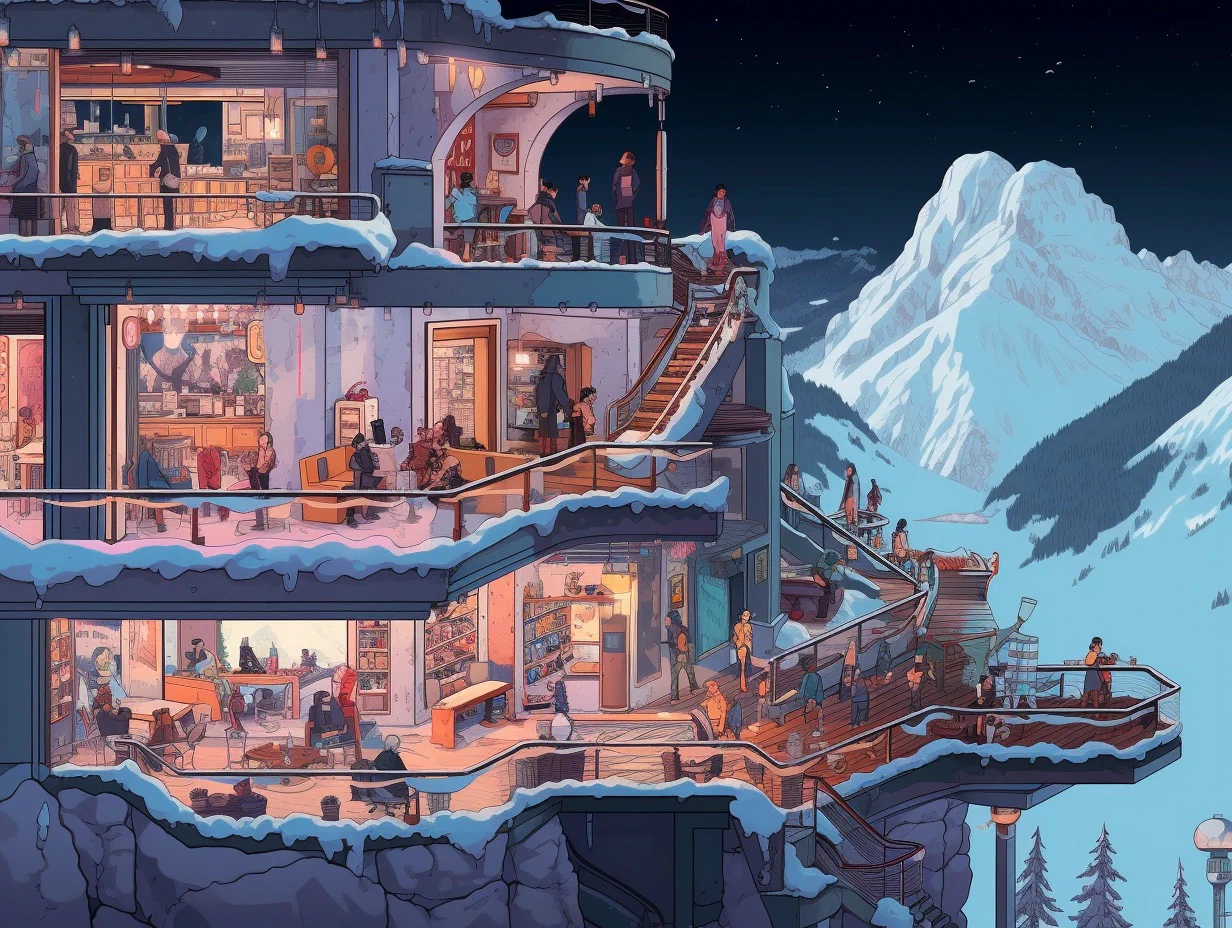 The team infiltrates a lavish cocktail party thrown by Sterling for his high-profile associates, pretending to be guests.