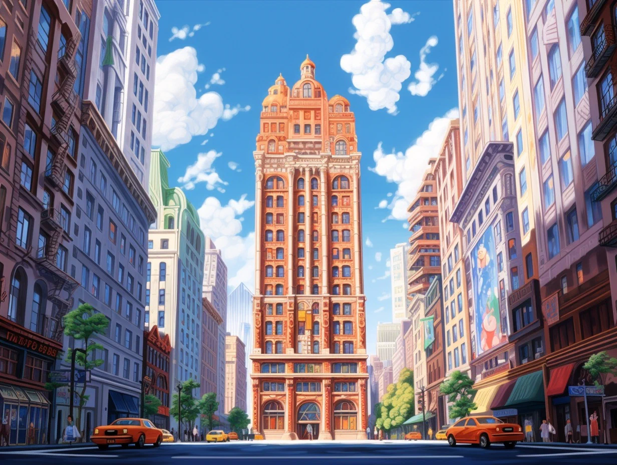 Office building of the Metro Herald newspaper in New York, where Jacks Preston works as a investigation journalist.